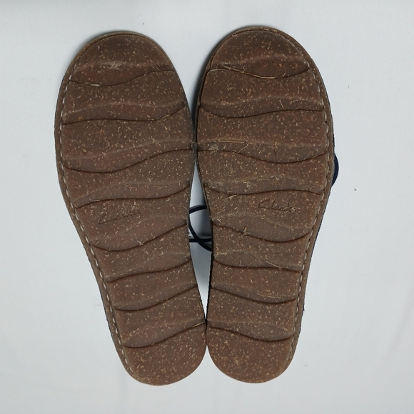 Clarks Leather/ Suede Lace Up/ Side Zipper Ankle Boots. Ladies Size 7.5 - Picture 3 of 8